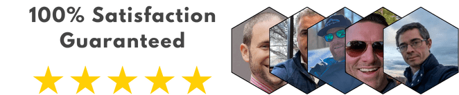 100% satisfaction guaranteed, rated five stars by 50+ customers